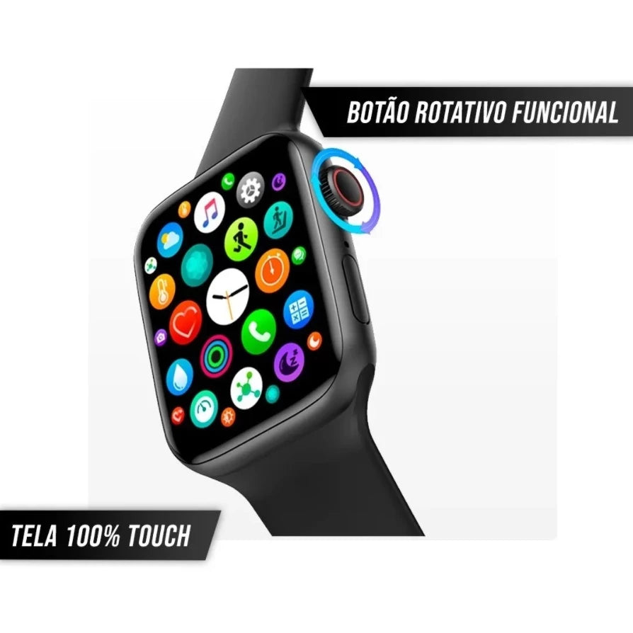 Relogio Inteligente Smartwatch Hw12 38/40mm IWO Android IOS Tela infinita (Original)