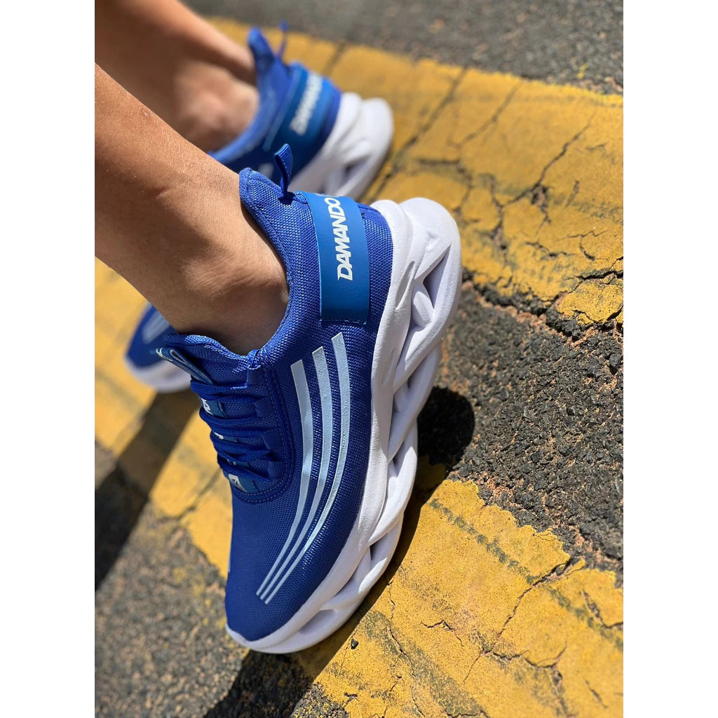 Tênis Masculino Para Treino Academia Caminhada Corrida Lazer Macio Confortável Original Dm Damando