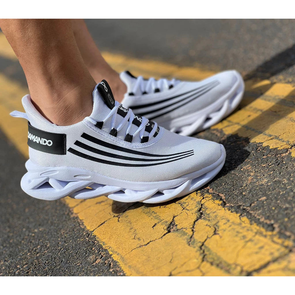 Tênis Masculino Para Treino Academia Caminhada Corrida Lazer Macio Confortável Original Dm Damando