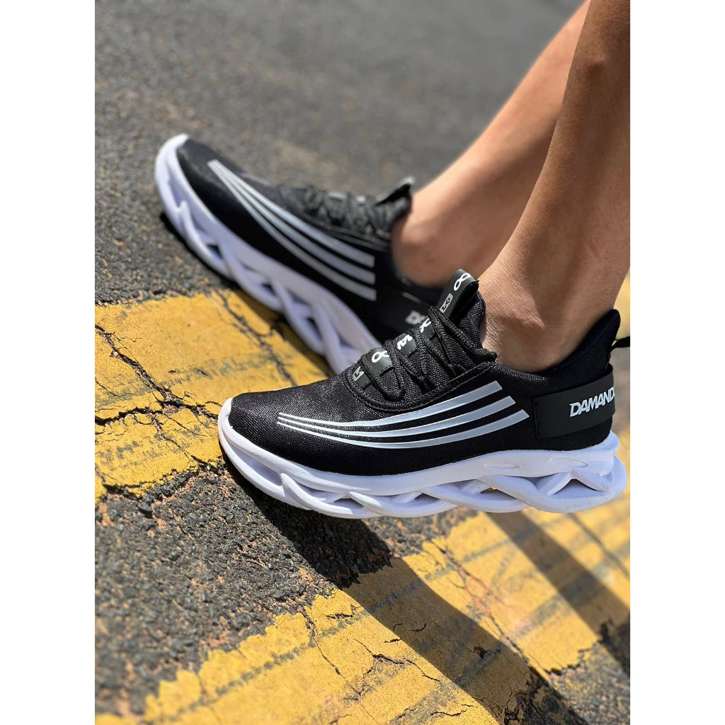 Tênis Masculino Para Treino Academia Caminhada Corrida Lazer Macio Confortável Original Dm Damando