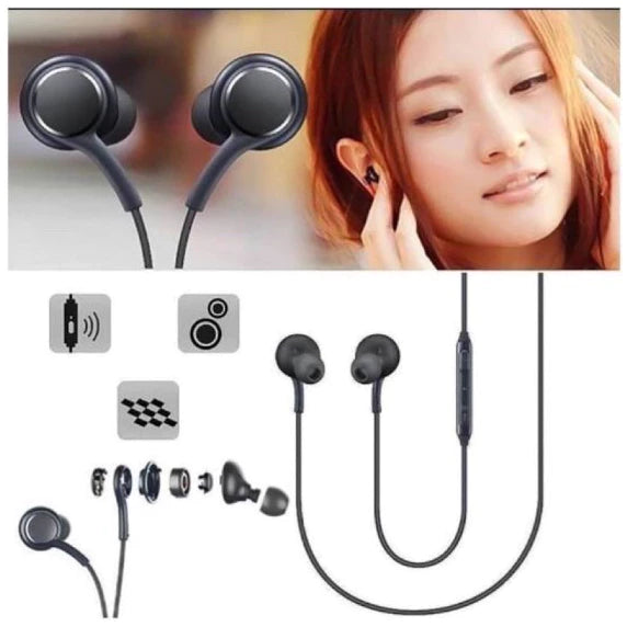 Fone de Ouvido Earphones Stereo P2 Com Microfone Para S10+ S10, S9, S8, S7 e Android