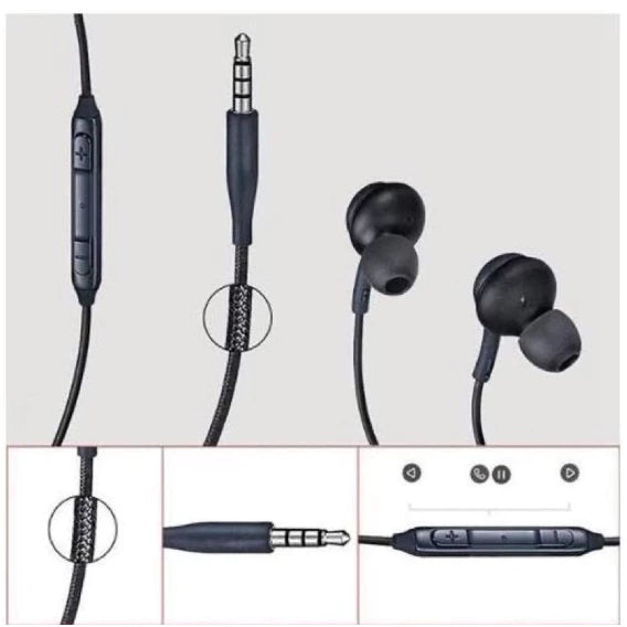Fone de Ouvido Earphones Stereo P2 Com Microfone Para S10+ S10, S9, S8, S7 e Android
