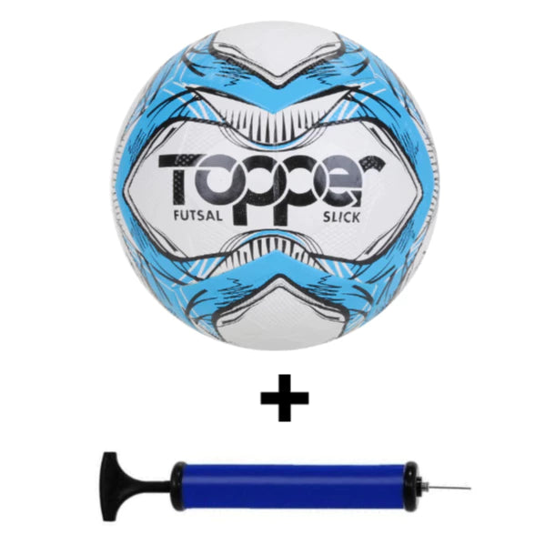 Bola Topper Slick II Society/Campo/Futsal Oficial + Bomba de ar