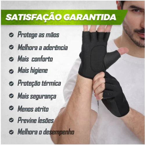 Par De Luva Para Academia Neoprene Treino Musculação Feminina Masculina