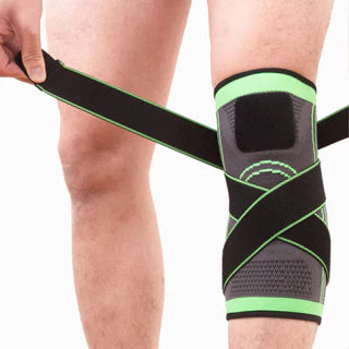KIT 1 Par de Joelheira Esportiva Ajustável: Compressão Leve para Corrida Bike Musculação e Academia