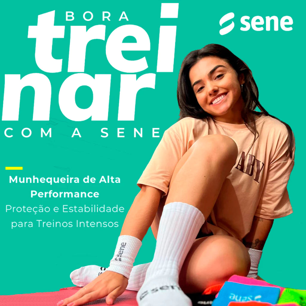 Munhequeira Seca Suor Sene Esportiva Crossfit Beach Tennis
