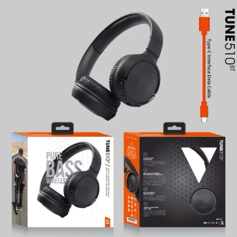 Fone de ouvido Headphone Fone E510 E520 Bluetooth 5.0 Stereo Micro Sd P2 Alta Potência Colorido