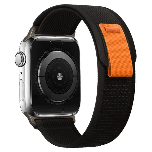 Smartwatch Nylon Pulseira Para Apple Watch Ultra 38 42 41 40 45 49mm Trilha Olhar iWatch Pulseira