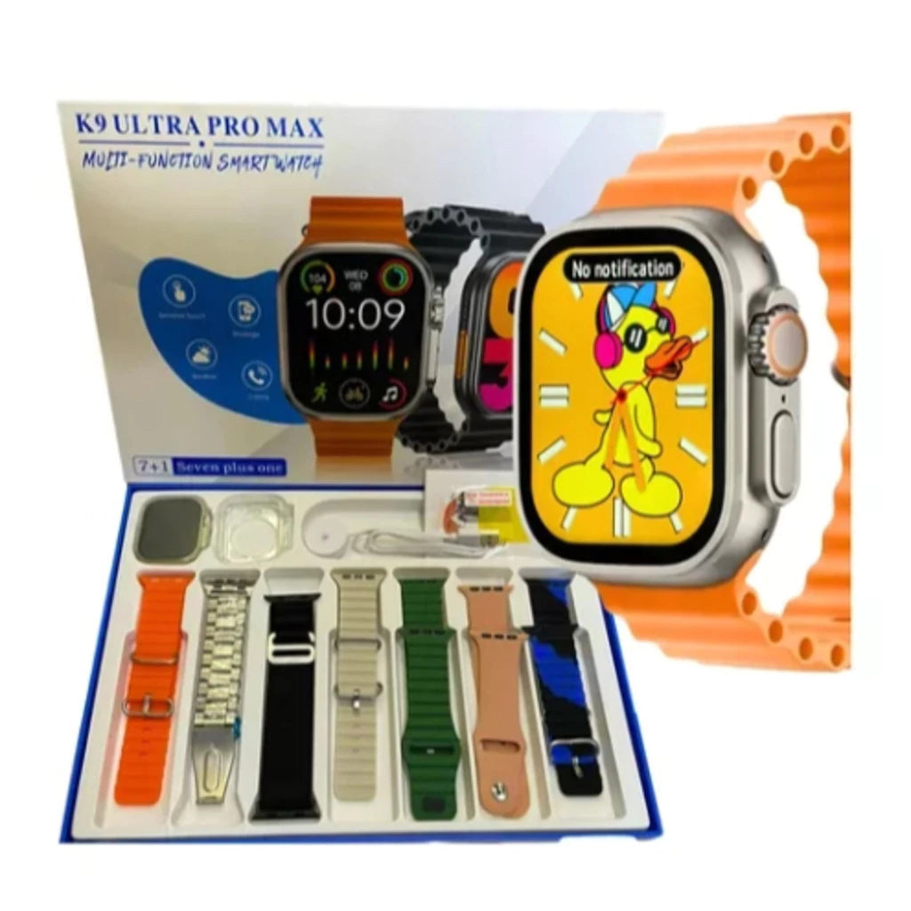 SmartWatch K9 Ultra Pro Max Serie 10 com 7 Pulseiras