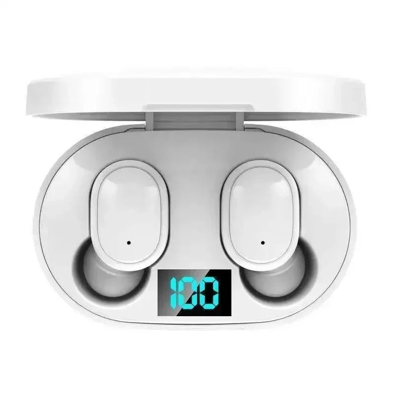 E6S TWS Fones De Ouvido Bluetooth 5.2 Sem Fio Com Caixa De Carga Para Microfone Mãos Livres Redução De Ruídos