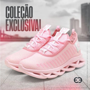 Tênis Feminino Maverick Esportivo Calce Fácil  Pratico Sem Cadarço Trança Moderno