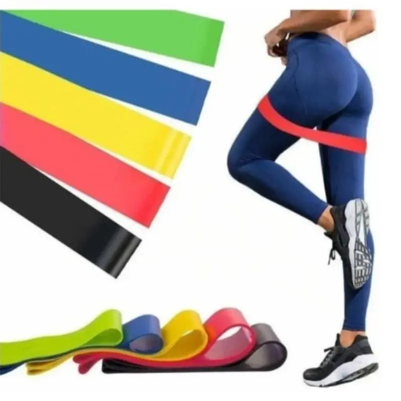 Kit 5 Faixas Elásticas Fitness