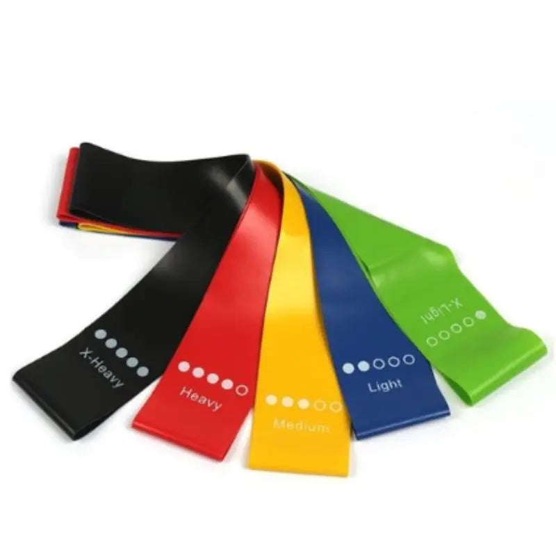 Kit 5 Faixas Elásticas Fitness