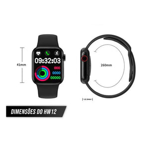 Relogio Inteligente Smartwatch Hw12 38/40mm IWO Android IOS Tela infinita (Original)