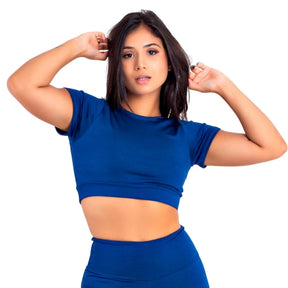 Kit 2 Top Toper Fitness Academia Camiseta Sem Bojo Manga