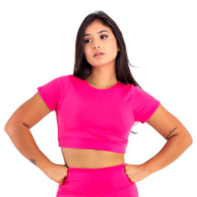 Kit 2 Top Toper Fitness Academia Camiseta Sem Bojo Manga