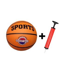 Bola De Basquete Tamanho Oficial Nº 7 Reforçada + Bomba
