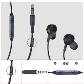 Fone de Ouvido Earphones Stereo P2 Com Microfone Para S10+ S10, S9, S8, S7 e Android