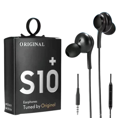 Fone de Ouvido Earphones Stereo P2 Com Microfone Para S10+ S10, S9, S8, S7 e Android