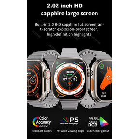 Relógio Ultra 9 2024 Novo Inteligente  watch 9 Ultra Série 9 Bússola 2.2 Tela 49mm IWO Android IOS