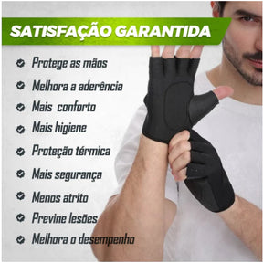 Par De Luva Para Academia Neoprene Treino Musculação Feminina Masculina