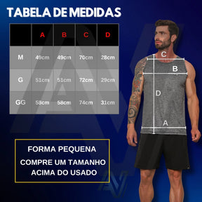 Kit 3 Regatas Dry Fit Masculinas Fitness – Tecido Leve, Secagem Rápida e Confortável