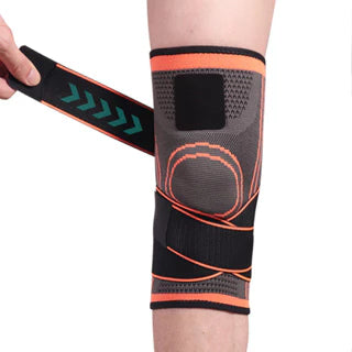 KIT 1 Par de Joelheira Esportiva Ajustável: Compressão Leve para Corrida Bike Musculação e Academia