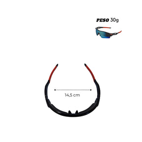 Óculos de Ciclismo Esportivo com Proteção UV400 Espelhado Bike Corrida Pesca