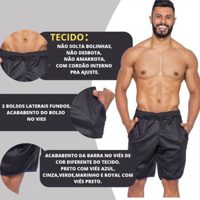 Bermuda Masculina Street Fitness para Atividade Física e Academia