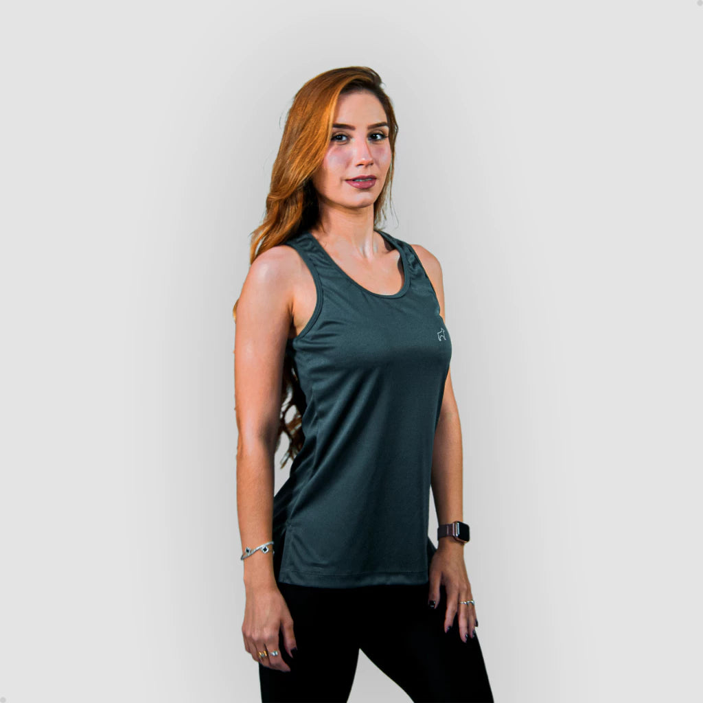 Regata Feminina tapa bumbum  Dry Fit  Academia Treino crossfit Fitness
