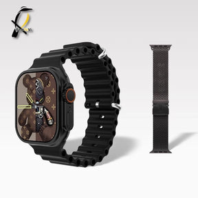 Relógio Inteligente Smartwatch IWO T800 Series 9 Ultra 2 Calculadora Cardíaca Monitoramento de Frequência NFC