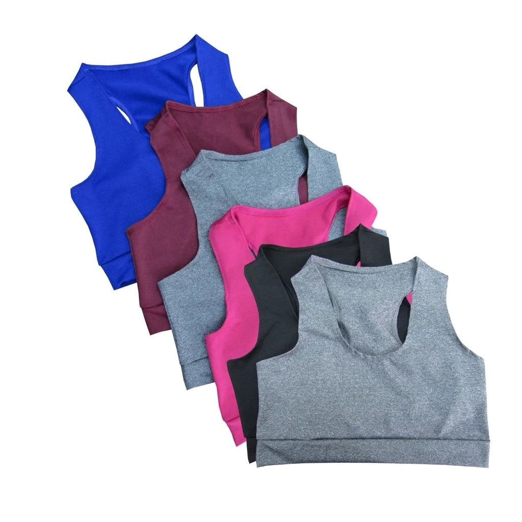 KIT 3 Top Fitness Feminino para Malhar Suplex Moda Academia sem Bojo