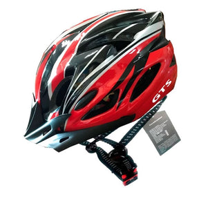 Capacete com Sinalizador Led Ciclismo Bike Patins Skate Bicicleta