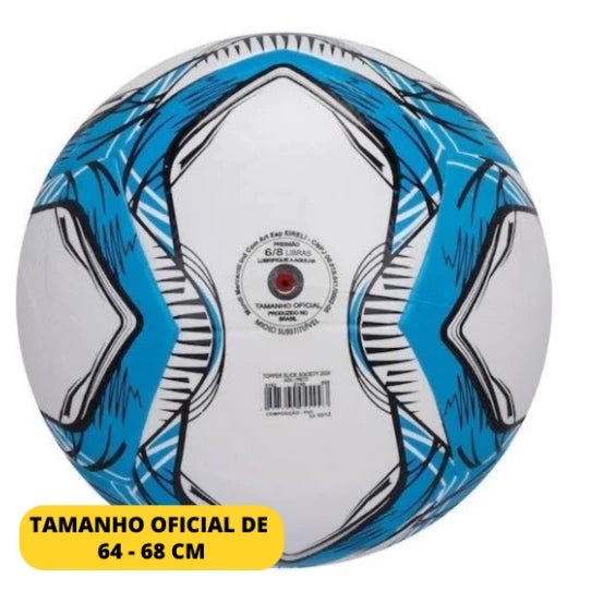 Bola Topper Slick II Society/Campo/Futsal Oficial + Bomba de ar