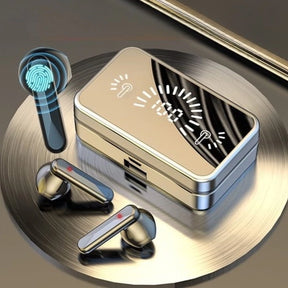 Fones De Ouvido Intra-Auricular Sem Fio Bluetooth À Prova D'água Estéreo Com Microfone