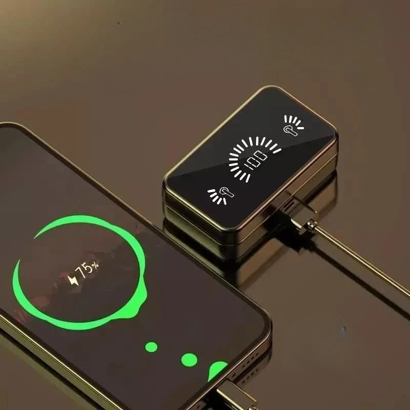 Fones De Ouvido Intra-Auricular Sem Fio Bluetooth À Prova D'água Estéreo Com Microfone