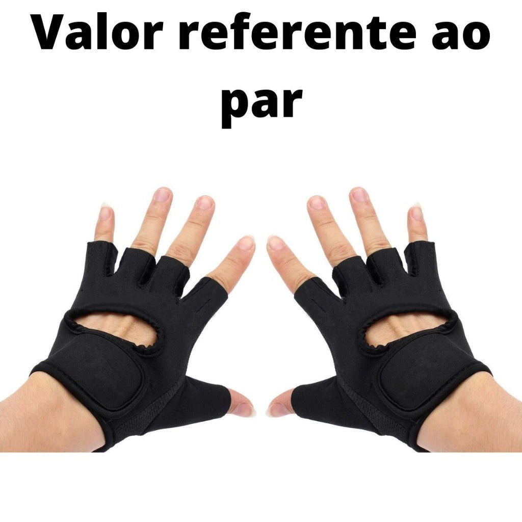 Par De Luva Para Academia Neoprene Treino Musculação Feminina Masculina