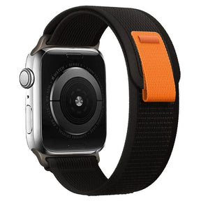 Smartwatch Nylon Pulseira Para Apple Watch Ultra 38 42 41 40 45 49mm Trilha Olhar iWatch Pulseira