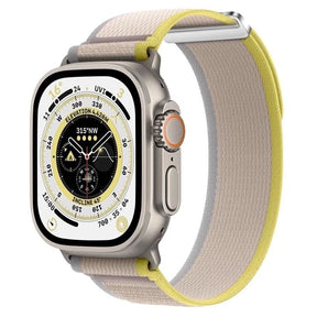 Smartwatch Nylon Pulseira Para Apple Watch Ultra 38 42 41 40 45 49mm Trilha Olhar iWatch Pulseira