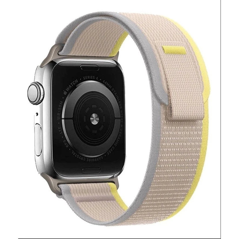 Smartwatch Nylon Pulseira Para Apple Watch Ultra 38 42 41 40 45 49mm Trilha Olhar iWatch Pulseira
