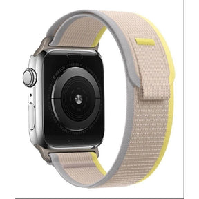 Smartwatch Nylon Pulseira Para Apple Watch Ultra 38 42 41 40 45 49mm Trilha Olhar iWatch Pulseira