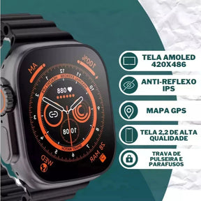 SmartWatch K9 Ultra Pro Max Serie 10  com 7 Pulseiras