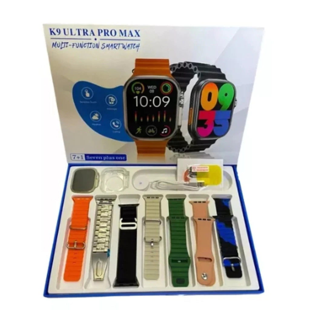 SmartWatch K9 Ultra Pro Max Serie 10  com 7 Pulseiras