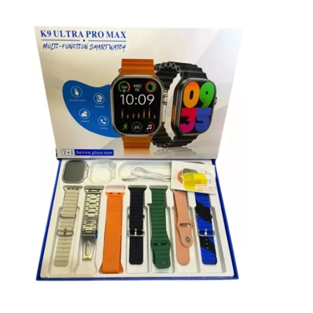 SmartWatch K9 Ultra Pro Max Serie 10  com 7 Pulseiras