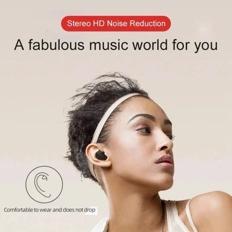 E6S TWS Fones De Ouvido Bluetooth 5.2 Sem Fio Com Caixa De Carga Para Microfone Mãos Livres Redução De Ruídos