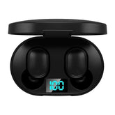E6S TWS Fones De Ouvido Bluetooth 5.2 Sem Fio Com Caixa De Carga Para Microfone Mãos Livres Redução De Ruídos